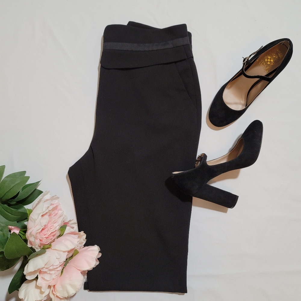 Calvin Klein Size 12 Petite Black Dress Pants Straight
